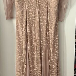 Elegant Beige Evening Gown